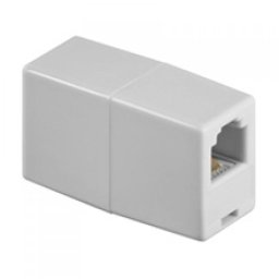 Goobay Empalme RJ11 Hembra/Hembra Blanco