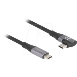 DELOCK 81132 - Cable USB 3.2, 20 Gbit/s, 240 W, 4K 60Hz, 2 m, acodado