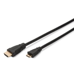 Digitus Cable de Alta Velocidad HDMI Tipo C-Tipo A M/M 3m