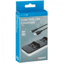 Indeca Cargador Dual para Mandos PS5