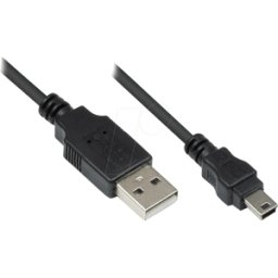 GOOD CONNECTIONS GC 3310-AM5 - Cable USB 2.0, conector macho a macho Mini B, 5 m