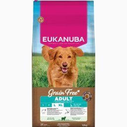 Eukanuba Grain Free Adult Large con cordero - 12 kg