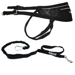 Kit NEEWA canicross: cinturón + línea de tiro - Línea de tiro (150 x 2,5 cm) + cinturón (hasta 110 cm)