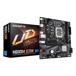 Placa Base Gigabyte H610M D3W H610 LGA1700 DDR5 Micro ATX PCIe 4.0 128GB 1GbE M.2