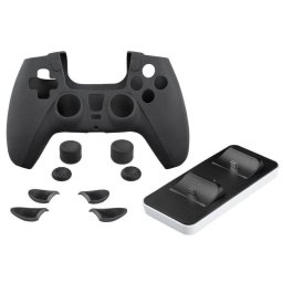 Indeca Controller PREMIUM PACK Cargador y Accesorios para PS5 USB-C Negro
