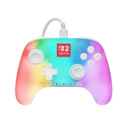 Mando PowerA Advantage con cable para Nintendo Switch 2 Blanco Lumectra