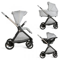 Carrito Trio Bellagio 2 con capazo Flexi y Kory Plus Lunar Rock