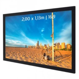 Kimex Pantalla de Proyección Fija con Marco 2.00x1.13m Formato 16:9
