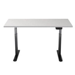 Escritorio Motorizado Kimex 150-2515K2W 150x75cm Altura 62-128cm Blanco/Negro