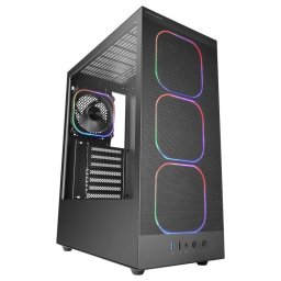 Mars Gaming Mc-nebula Caja Gaming Atx 4 Ventiladores Argb 120mm Cablehatch Cristal Templado Negro