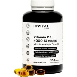 Hivital Foods Hivital Vitamina D3 4000 UI 300 perlas