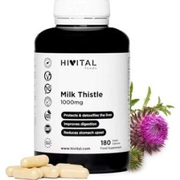Hivital Foods Cardo Mariano 1000 mg 180 cáps veganas (6 meses)