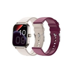 SPC Smartee Duo 3 Bluetooth 1,93" AMOLED Beige y Granate IP68 SpO2 Pulsómetro Monitor de Sueño