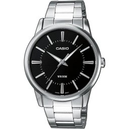 Casio Collection MTP-1303PD-1AVEG 40mm Esfera Analógica Negra y Plata Acero Inoxidable Plata