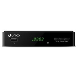Descodificador Unico DVB-T2 Full HD con HDMI y USB Negro