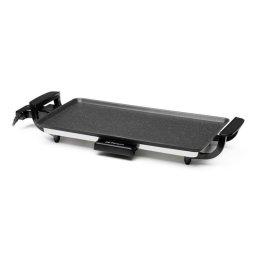 Plancha eléctrica Orbegozo TBC 1046 2000W superficie cerámica 46x25 cm negra