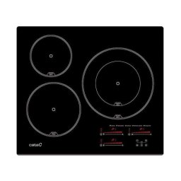 Placa de Inducción Cata INSB 6028 BK Integrada 60 cm 3 Zonas Negra