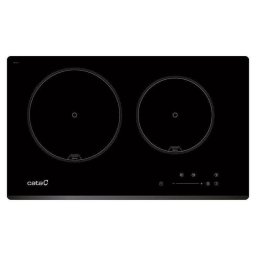 Placa de Inducción Cata IB 2 Plus BK Integrada 59 cm 2 Zonas Control Táctil Vidrio Negro
