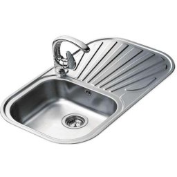Fregadero Teka Stylo 1C 1E D Acero Inoxidable 1 Cubeta 1 Escurridor Sobre Encimera 45 cm
