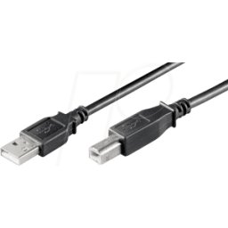 GOOBAY 96185 - Cable USB 2.0 de alta velocidad, conector a > conector B 1,0 m n