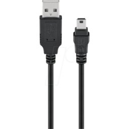 GOOBAY 93623 - Cable USB 2.0, a macho a macho mini B, 1,5 m