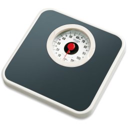 Adler AD8178 Báscula de Baño Analógica Mecánica, Profesional 120 Kg, Gran Precisión, Superficie Antideslizante, no Digital, Fácil de usar, sin Pilas, Metal, Gris