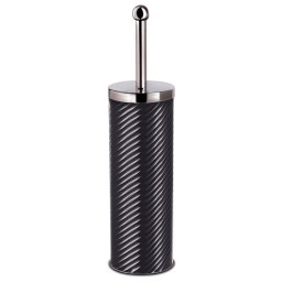 Berlinger Haus Carbon Pro Escobilla de Baño 40 cm, Escobillero WC Acero Inoxidable, Cepillo Inodoro Antisalpicaduras, Portaescobillas sin Taladros Portátil, Metallic Line Diseño Moderno Gris