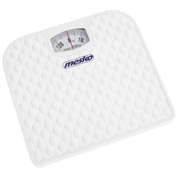 Mesko MS8160 Báscula de Baño Analógica Mecánica, Profesional 130 Kg, Gran Precisión, Superficie Antideslizante, no Digital, Fácil de Usar, sin Pilas, Metal