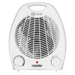 Mesko MS7719 Calefactor Ventilador Eléctrico Portátil, Aire Caliente / Frío, 2 Niveles de Potencia, Termostato, Sistema de Seguridad contra Sobrecalentamiento, Calefacción Hogar, Camping, 2000W