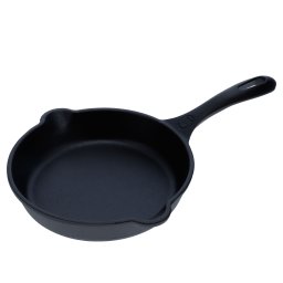 Victoria Sartén Hierro Fundido Curado Inducción 16,5cm, Apta para Fuego, Barbacoa, Horno, Vitrocerámica, Gas, Cast Iron Skillet Curada para Crear Antiadherente Libre de Tóxicos sin PTFE ni PFOA