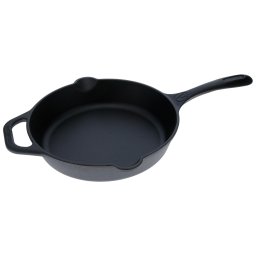 Victoria Sartén Hierro Fundido Curado Inducción 25cm, Apta para Fuego, Barbacoa, Horno, Vitrocerámica, Gas, Cast Iron Skillet Curada para Crear Antiadherente Libre de Tóxicos sin PTFE ni PFOA
