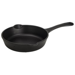 Victoria Sartén Hierro Fundido Esmaltado Inducción 20cm, Apta para Fuego, Barbacoa, Horno, Vitrocerámica, Gas, Cast Iron Skillet, Libre de Tóxicos sin PTFE ni PFOA
