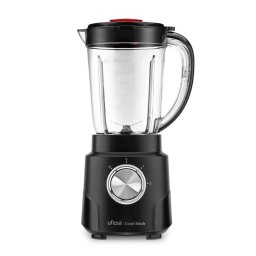 Batidora de Vaso Ufesa Coral Black 600W 1.5L 4 Cuchillas Acero Inoxidable Turbo