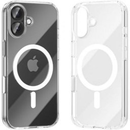 Funda para móvil Vention Concise Impact dura PC TPU transparente con MagSafe para iPhone 17