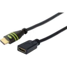 TECHLY HDMI-4-EXT002 - Cable alargador HDMI de alta velocidad con Ethernet, 0,2 m