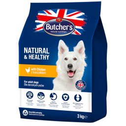 Butcher's Natural & Healthy con pollo pienso para perros - 2 x 3 kg