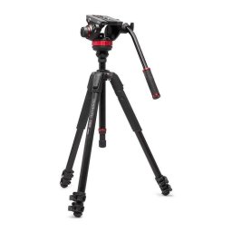 Trípode Manfrotto MVK502055XPRO3V con rotula fluida base plana y aluminio 055