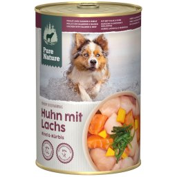 Pure Nature Adult 6 x 400 g comida húmeda para perros - Pollo y salmón