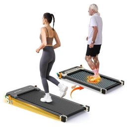 Cinta de correr AKLUER 520A-A 2 en 1 con masajeador Shiatsu 2.5 HP Negra