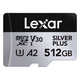 Memoria Flash Lexar Professional SILVER PLUS 512GB MicroSDXC UHS-I R205/W150 V30