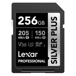Tarjeta SD Lexar Professional SILVER PLUS 256GB SDXC UHS-I V30 205MB/s