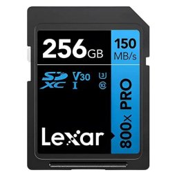 Tarjeta SD Lexar High-Performance 800xPRO 256GB SDXC UHS-I V30 150MB/s
