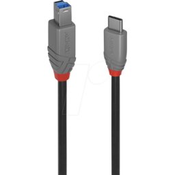 LINDY 36667 - Cable USB 3,0, C macho a B macho, 2,0 m..