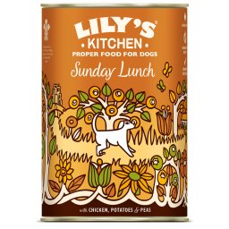 Lily's Kitchen Dinner 6 x 400 g para perros - Pollo con patatas y guisantes