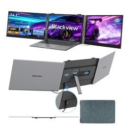 Blackview Monitor Portátil 14" FHD 100% sRGB 60Hz 300Nits Altavoces TÜV + Funda