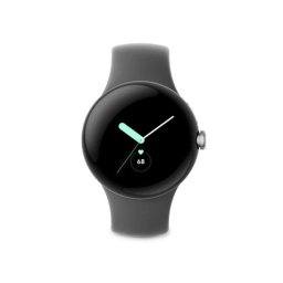 Google Pixel Watch 4G LTE Bluetooth NFC GPS 41mm AMOLED Plata Correa Carbón S/L 5ATM SpO2