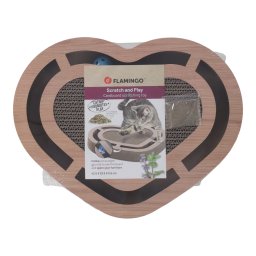 Juguete rascador Flamingo Poro marrón para gatos - 42,5 x 33,5 x 5,5 cm (L x An x Al)