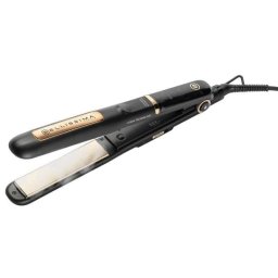 Bellissima Steam Ceramic & Keratin Plancha de pelo a vapor cerámica y queratina, 170-230 °C, Negro y Oro