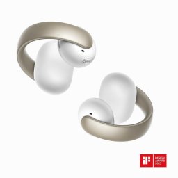 Auriculares SOUNDCORE Aeroclip inalámbricos True Wireless Bluetooth 5.4 para llamadas, música y deporte Champán Blanco