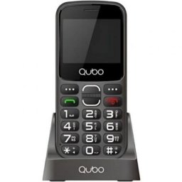 Teléfono móvil Qubo X-230BKC 4G Dual SIM Negro para mayores, pantalla 2,31", cámara 0,08 MP